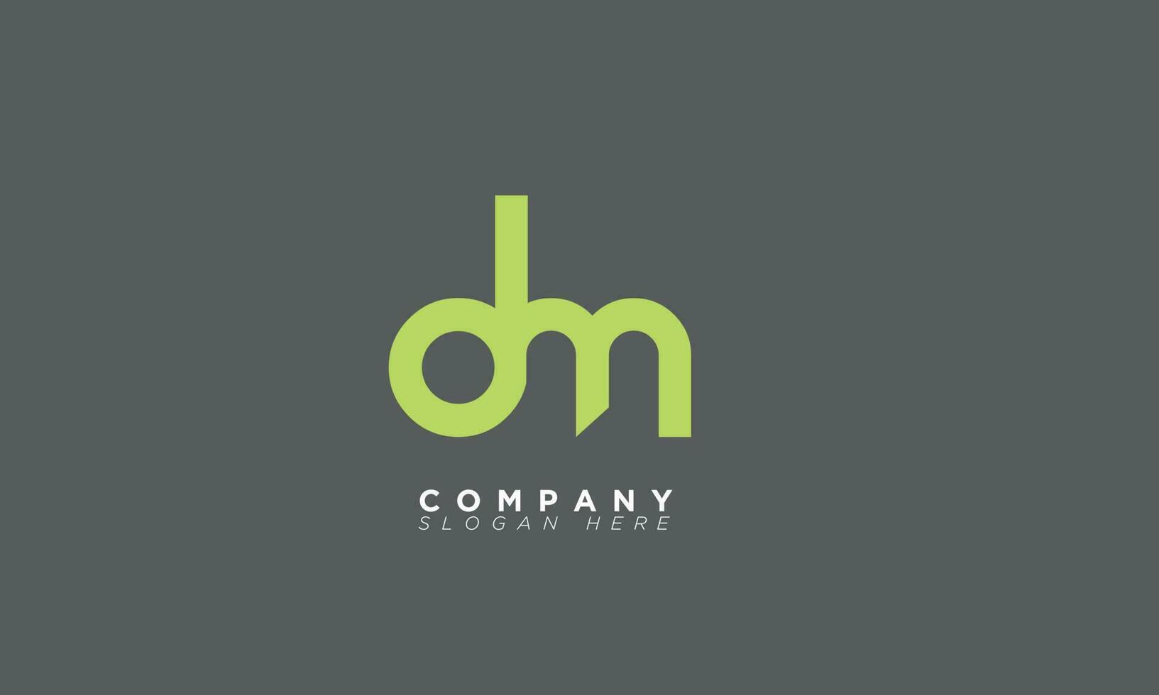 DM Alphabet letters Initials Monogram logo and MD vector