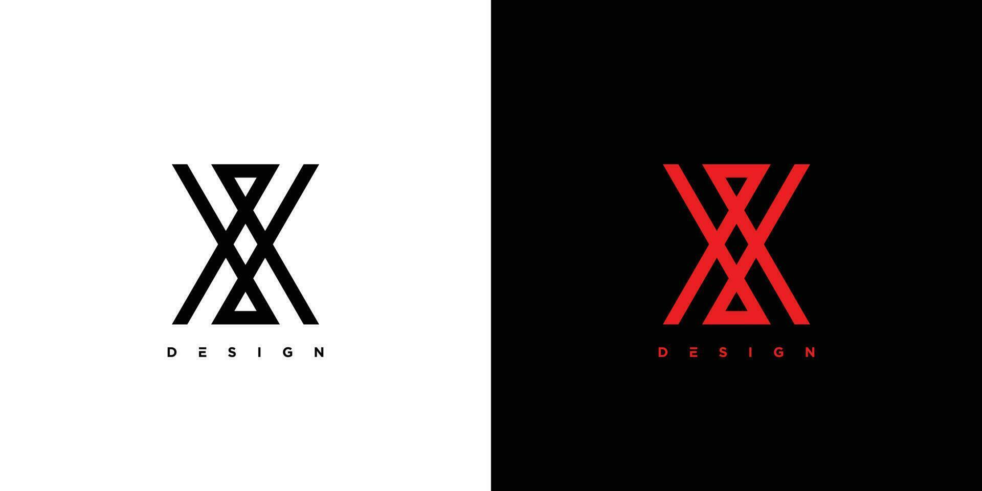 Modern and strong letter WM initials logo design vector