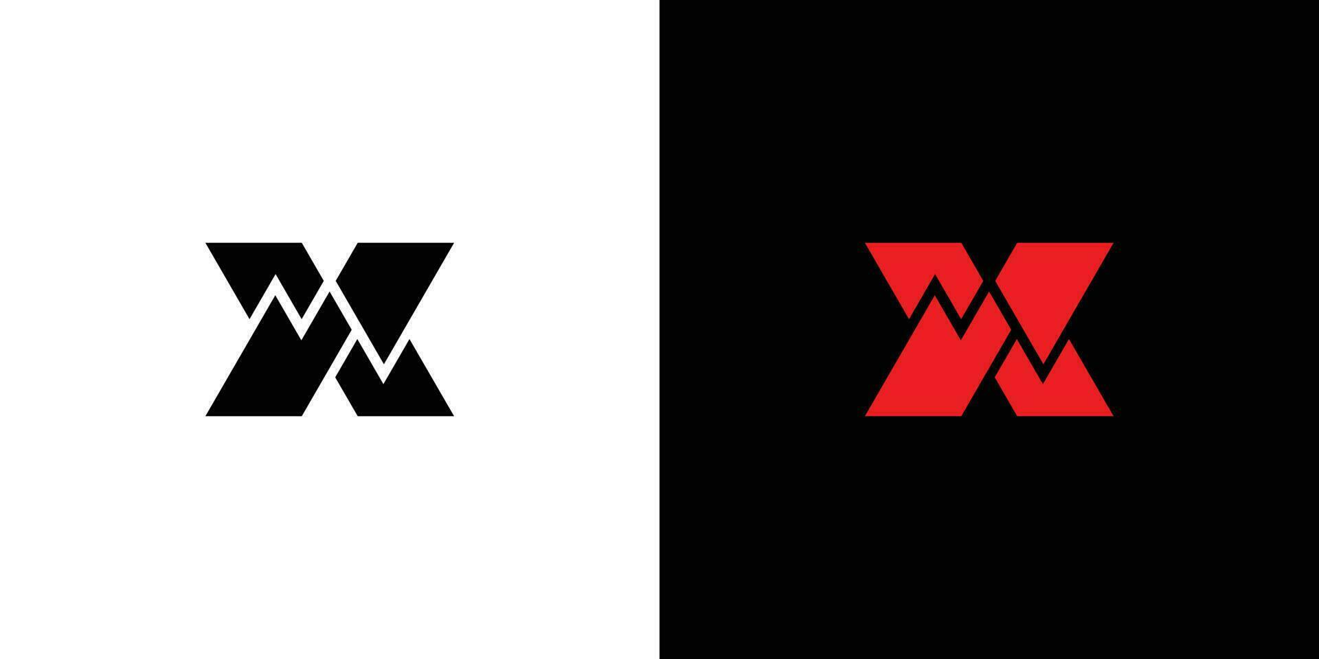 Modern and strong letter X initials logo design vector