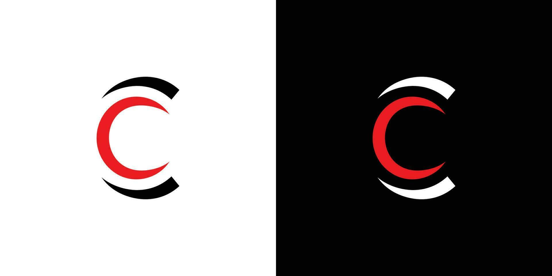 modern and unique letter C initials logo design vector