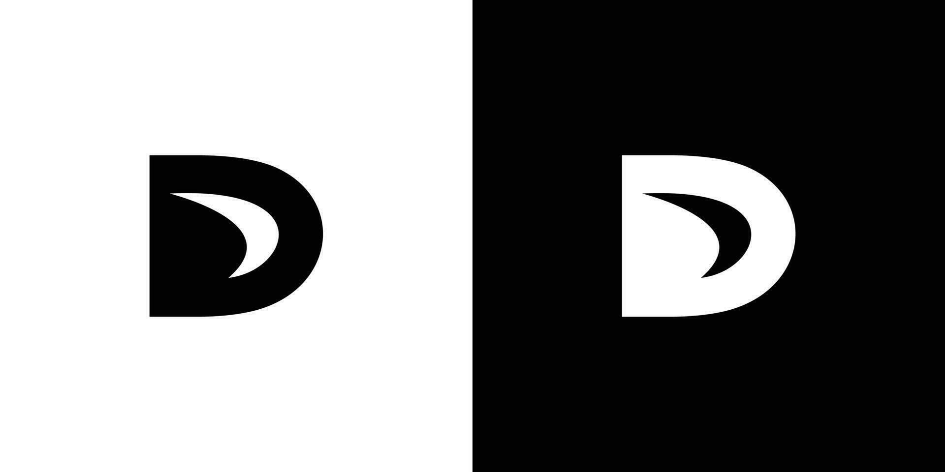 modern and unique letter D initials logo design vector