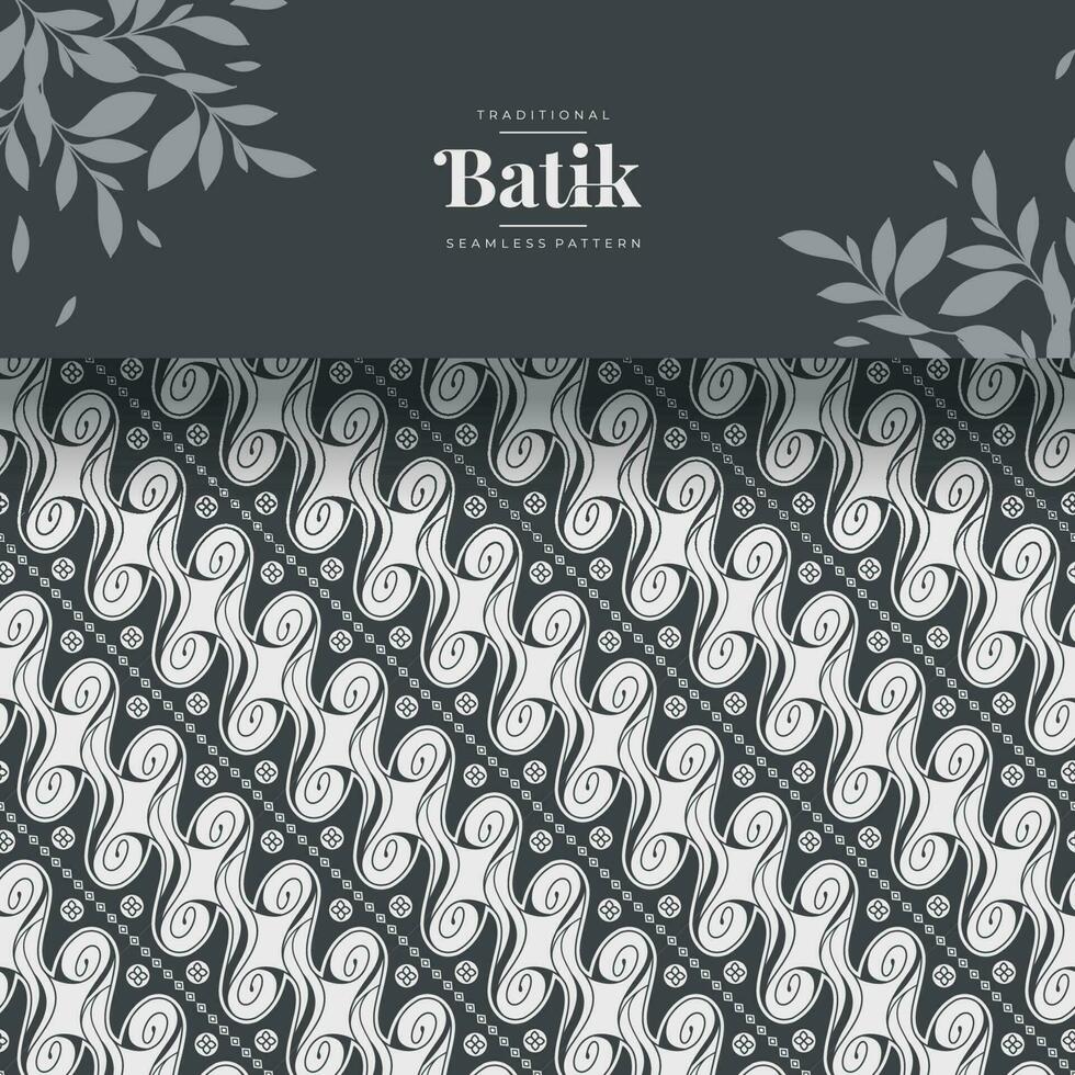 batik seamless pattern art illustration vector