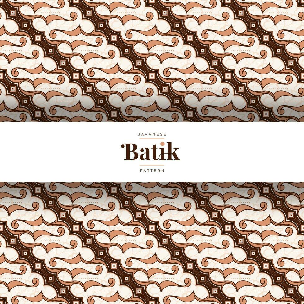batik art seamless pattern design vector