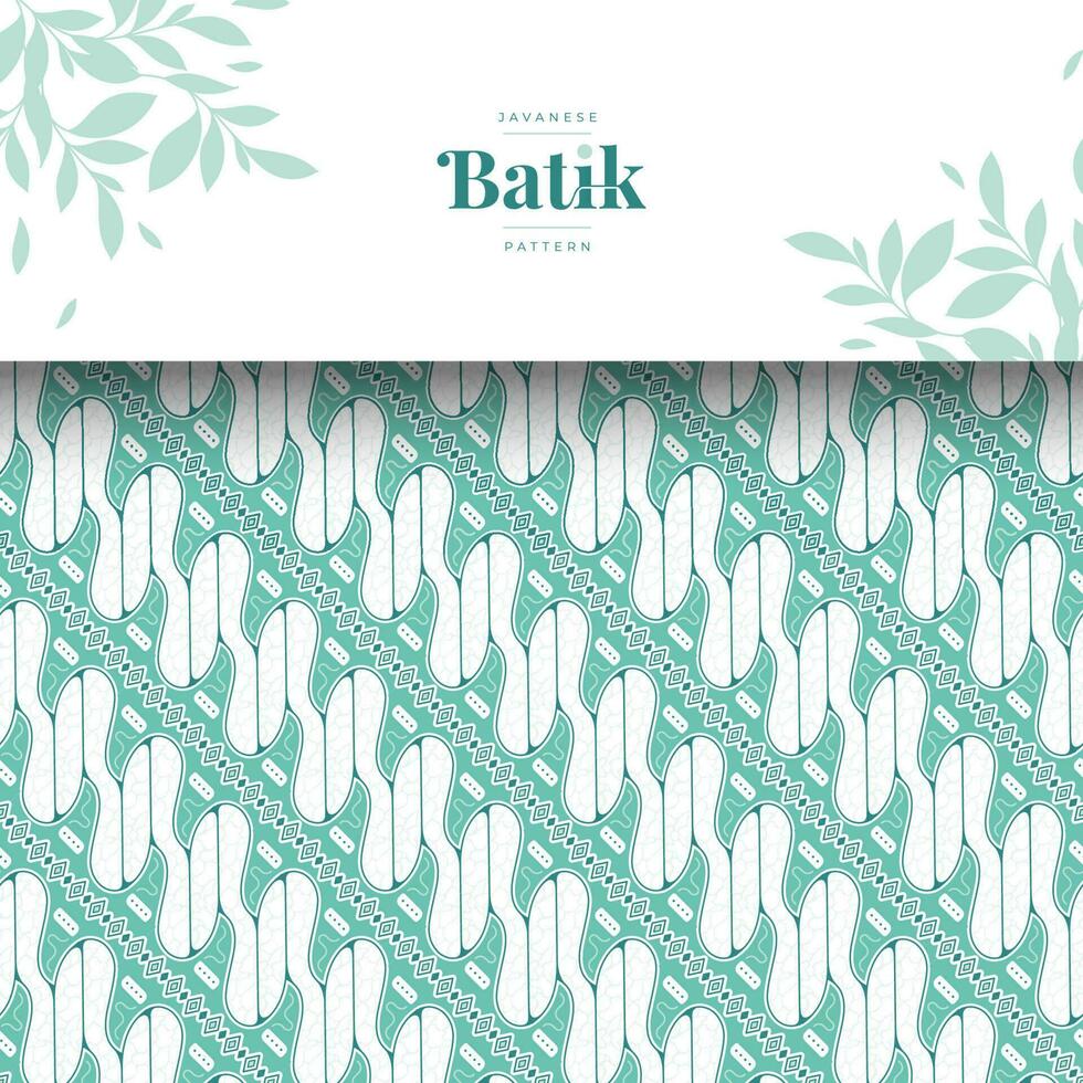 indonesian vintage batik seamless pattern vector