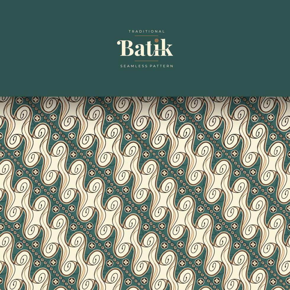 batik seamless pattern art illustration vector