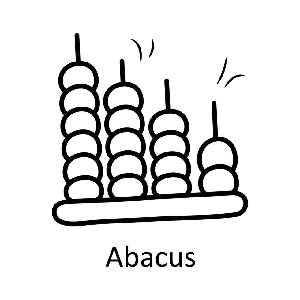 Abacus vector outline Icon Design illustration. Toys Symbol on White background EPS 10 File