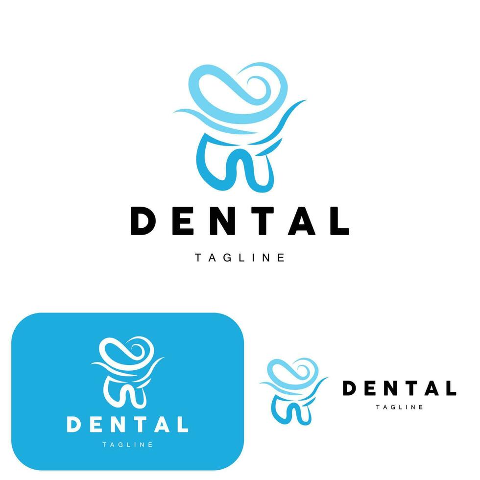 diente logo, dental cuidado vector, ilustración icono diseño vector