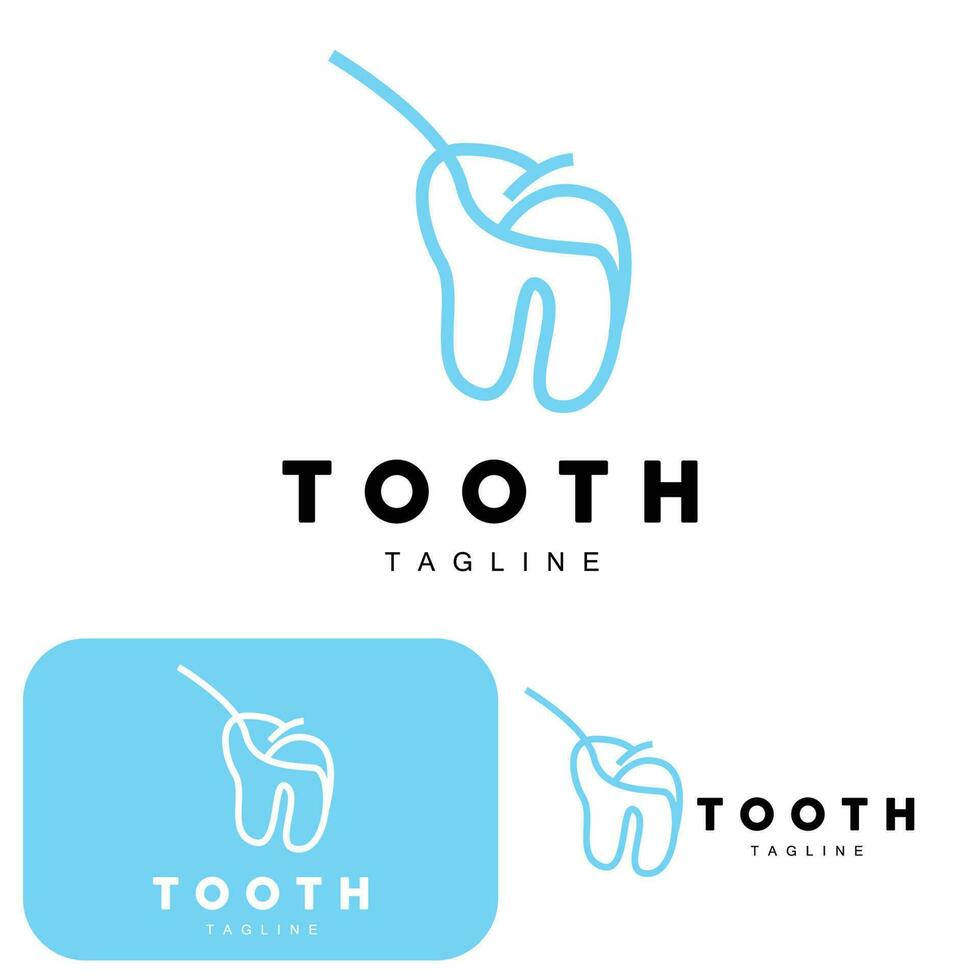diente logo, dental cuidado vector, ilustración icono diseño vector