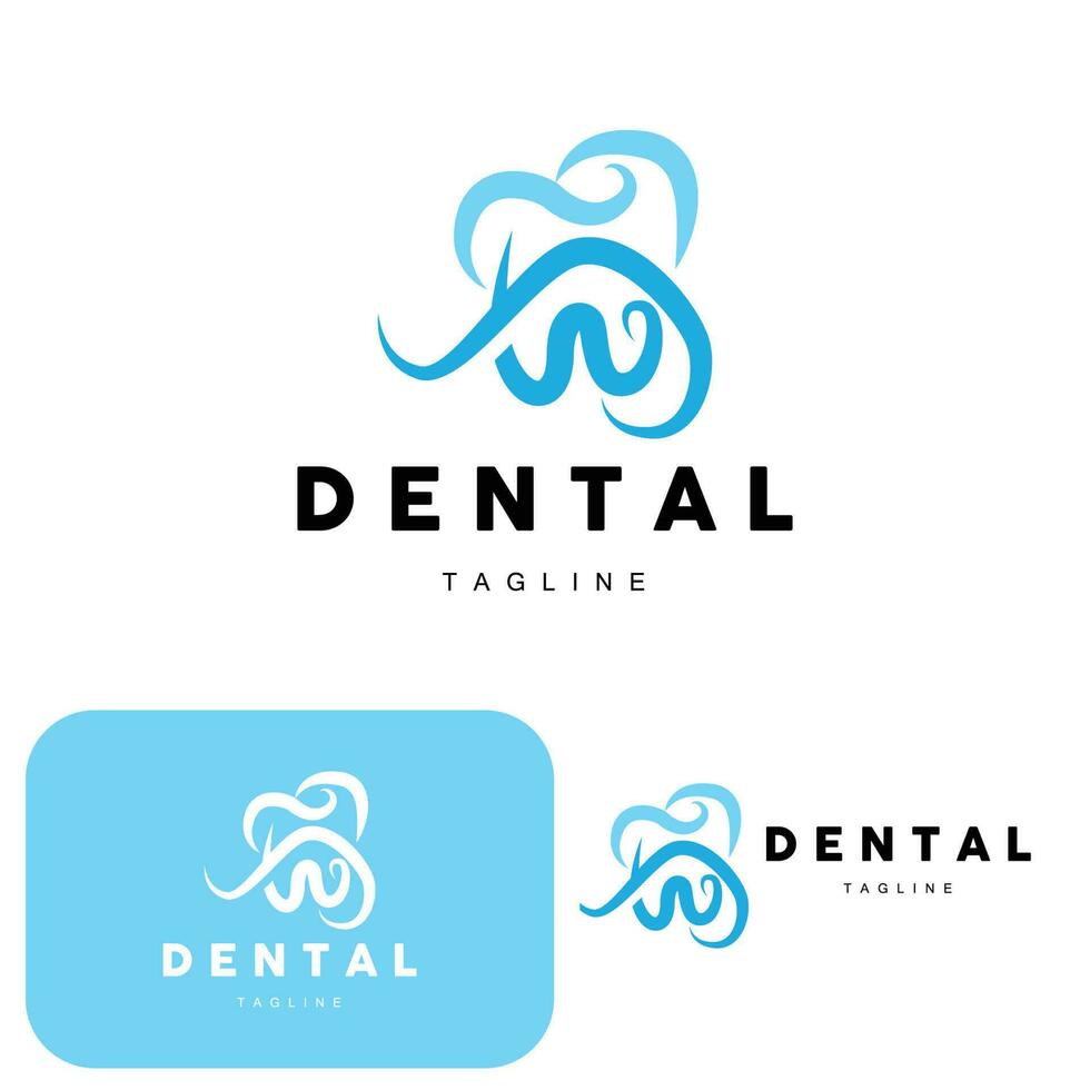 diente logo, dental cuidado vector, ilustración icono diseño vector