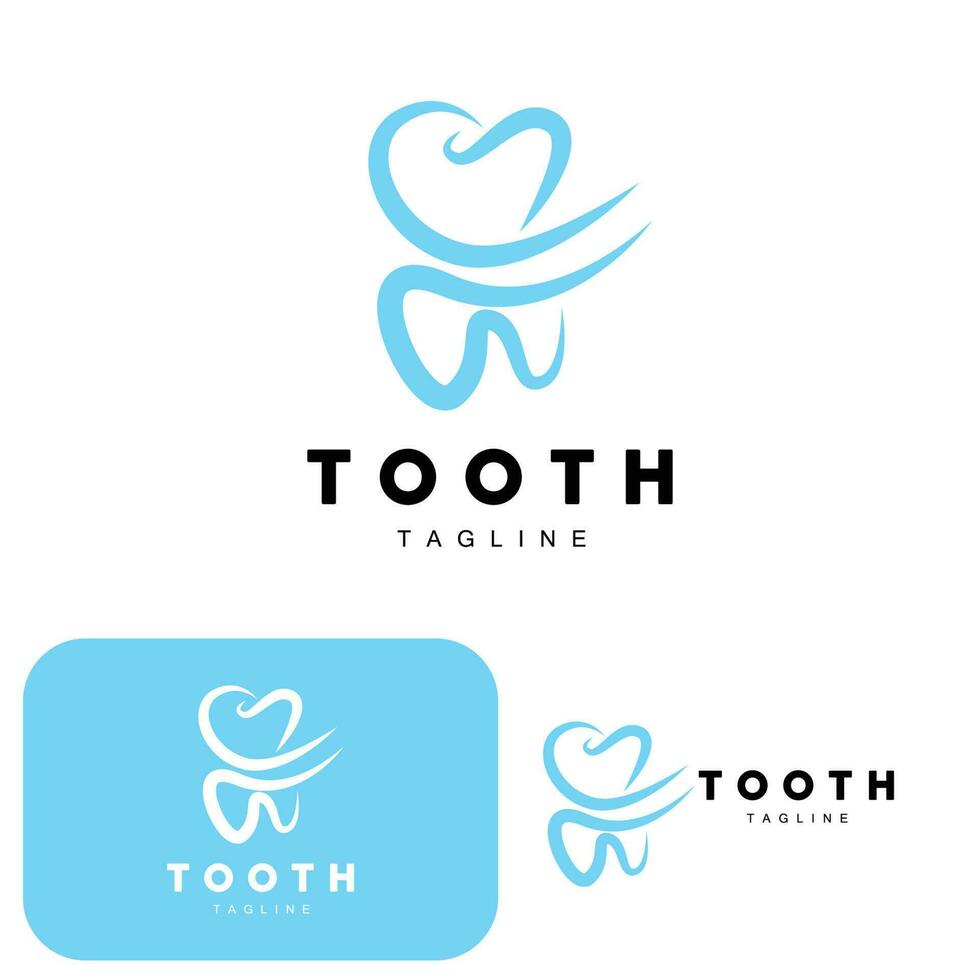 diente logo, dental cuidado vector, ilustración icono diseño vector