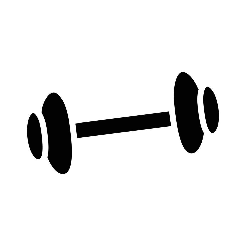 Weights vector solid Icon Design illustration. Olympic Symbol on White