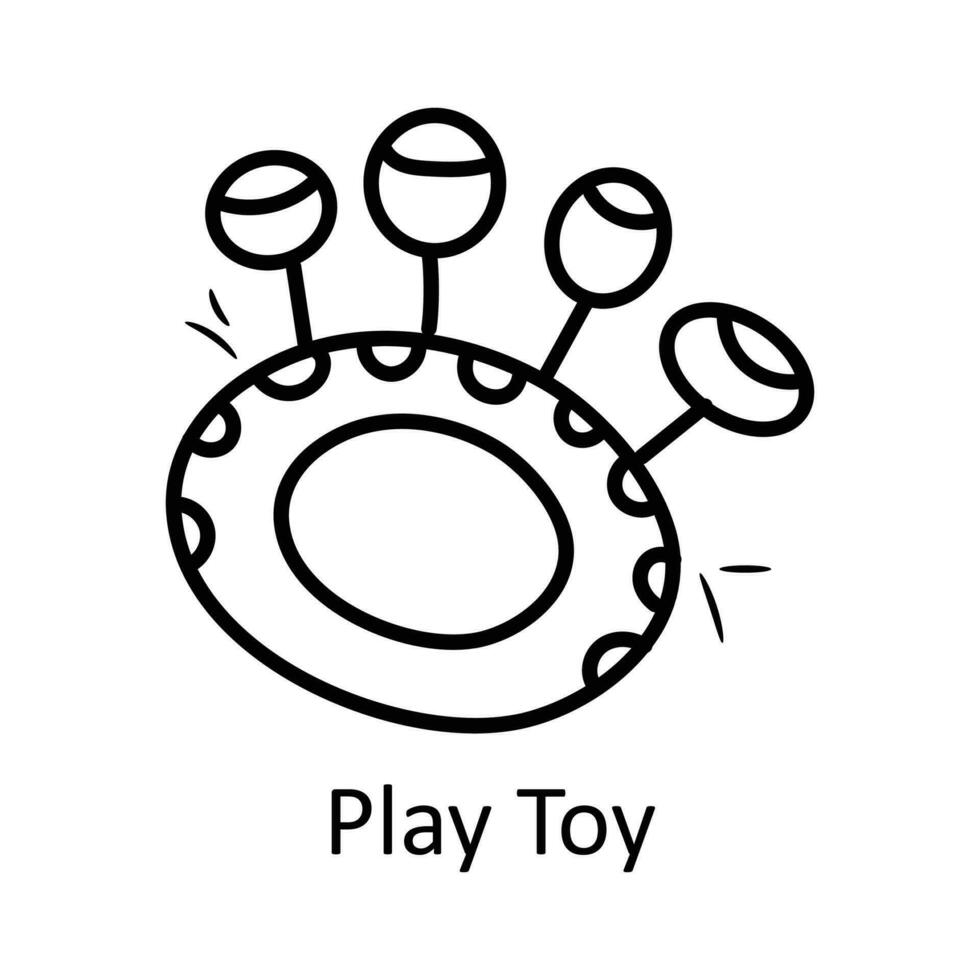 Play Toy vector outline Icon Design illustration. Toys Symbol on White background EPS 10 File