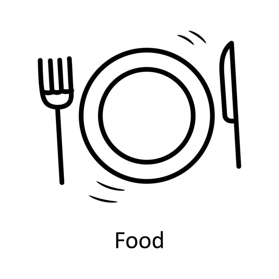 Food vector outline Icon Design illustration. Party and Celebrate Symbol on White background EPS 10 File