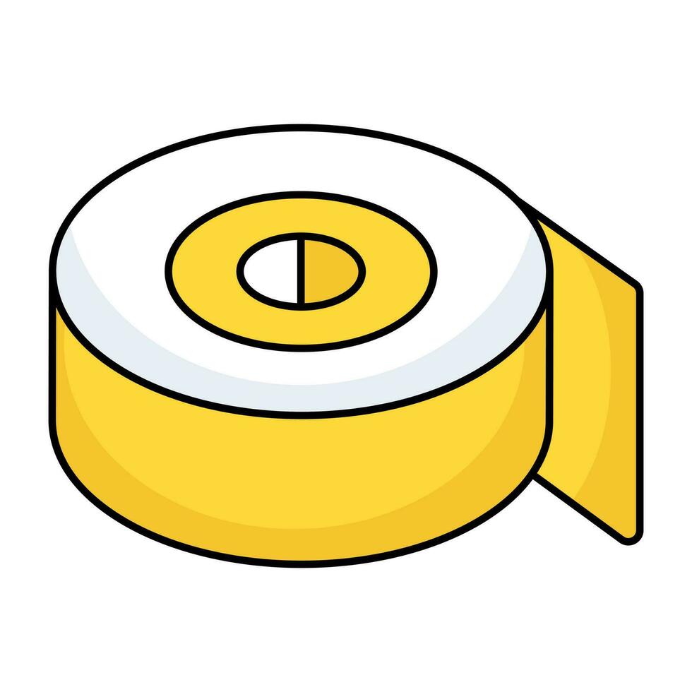 A solid design icon of scotch tape vector