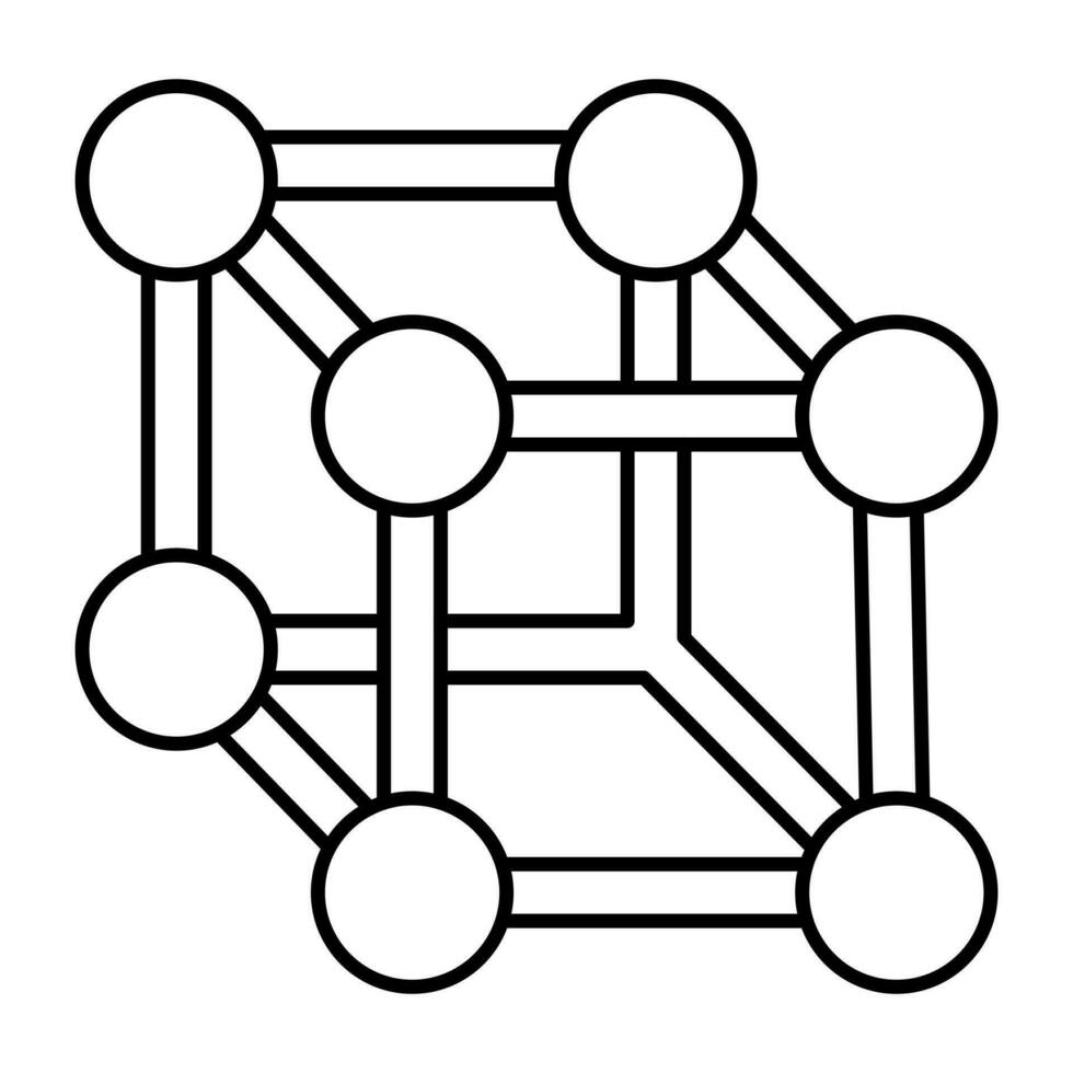 An icon design of crystal lattice vector