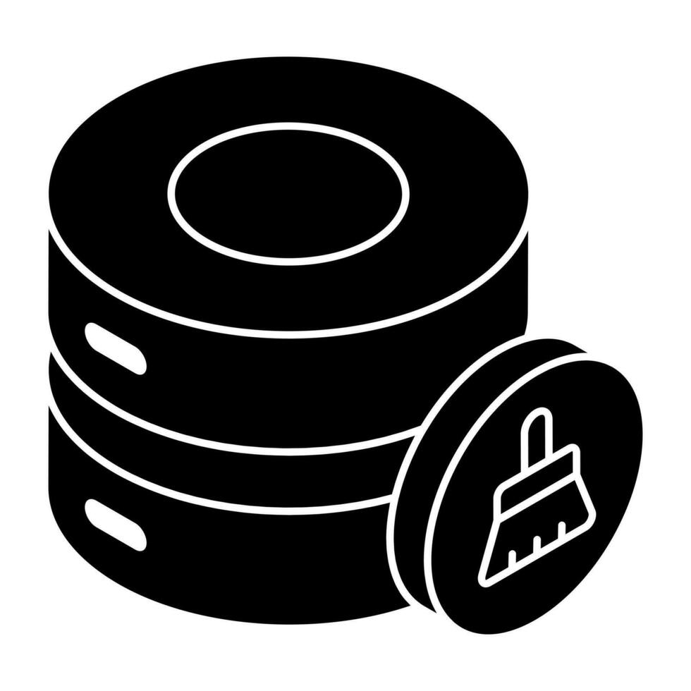 Trendy vector design of database cleaning