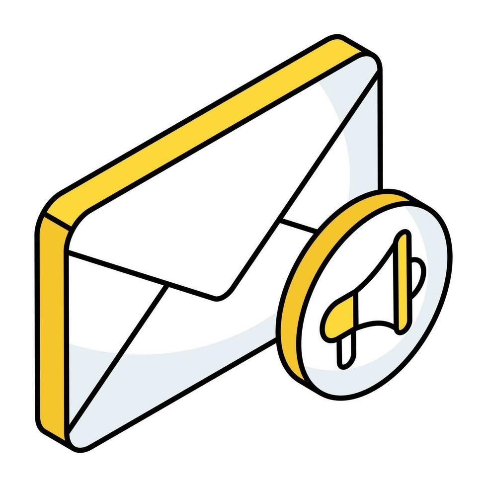 Modern design icon of email marketing vector