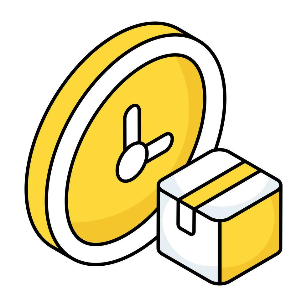 Perfect design icon of delivery time vector