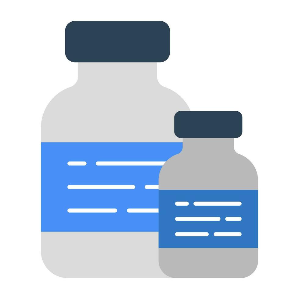 A unique design icon of drugs bottles vector