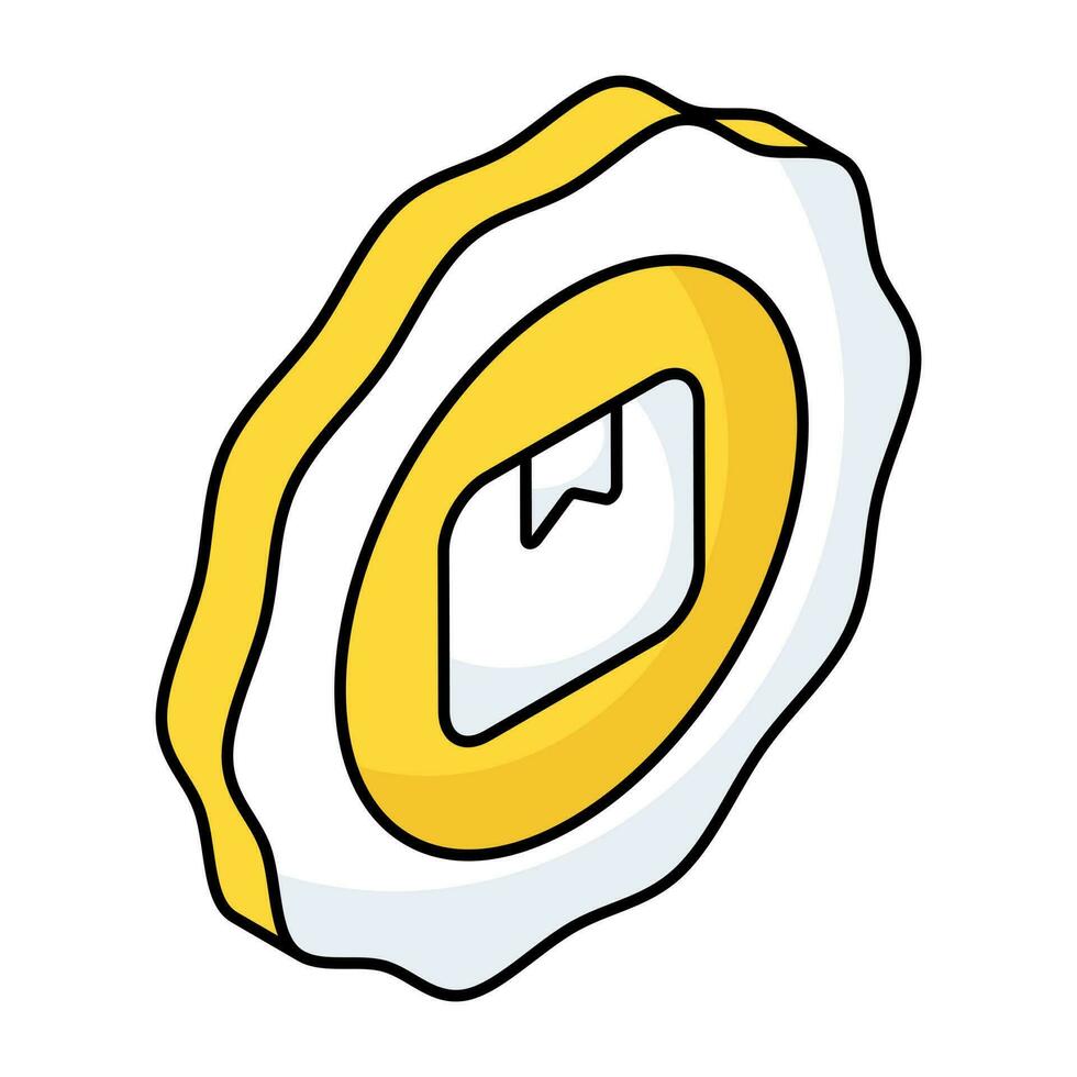 A trendy design icon of parcel coupon vector