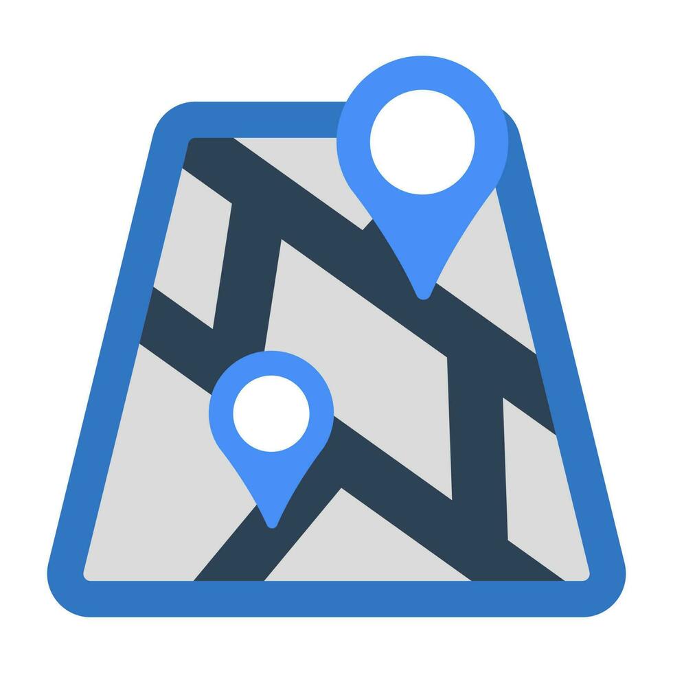 Perfect design icon of route vector