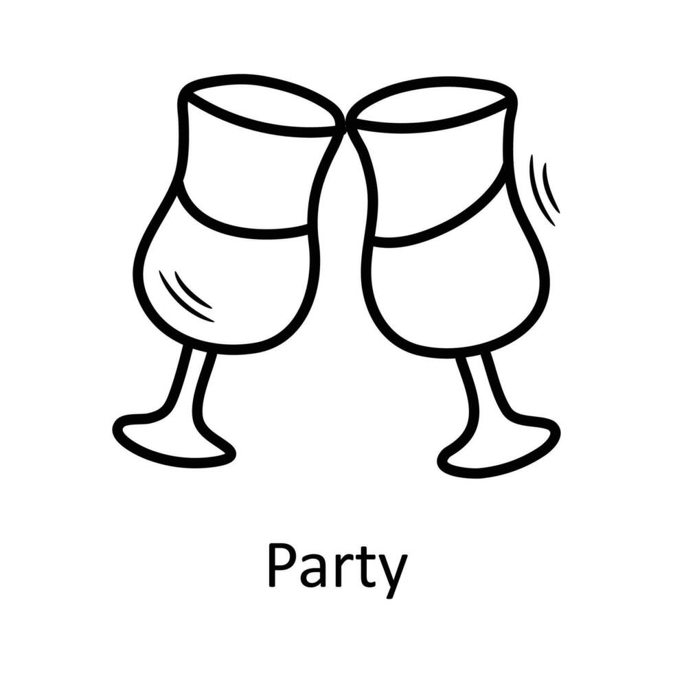 Party vector outline Icon Design illustration. Travel Symbol on White background EPS 10 File