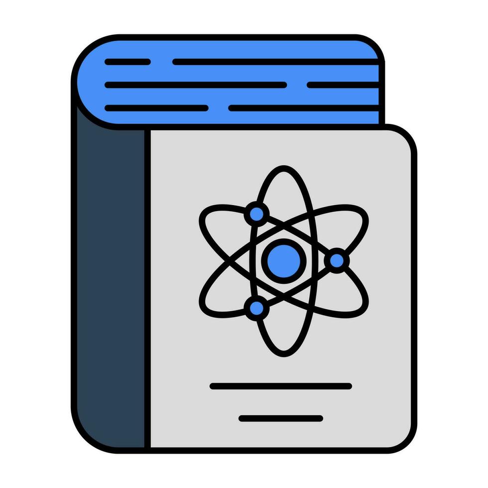 Trendy vector design of science book