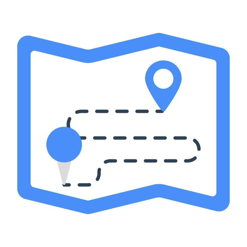 Perfect design icon of route vector