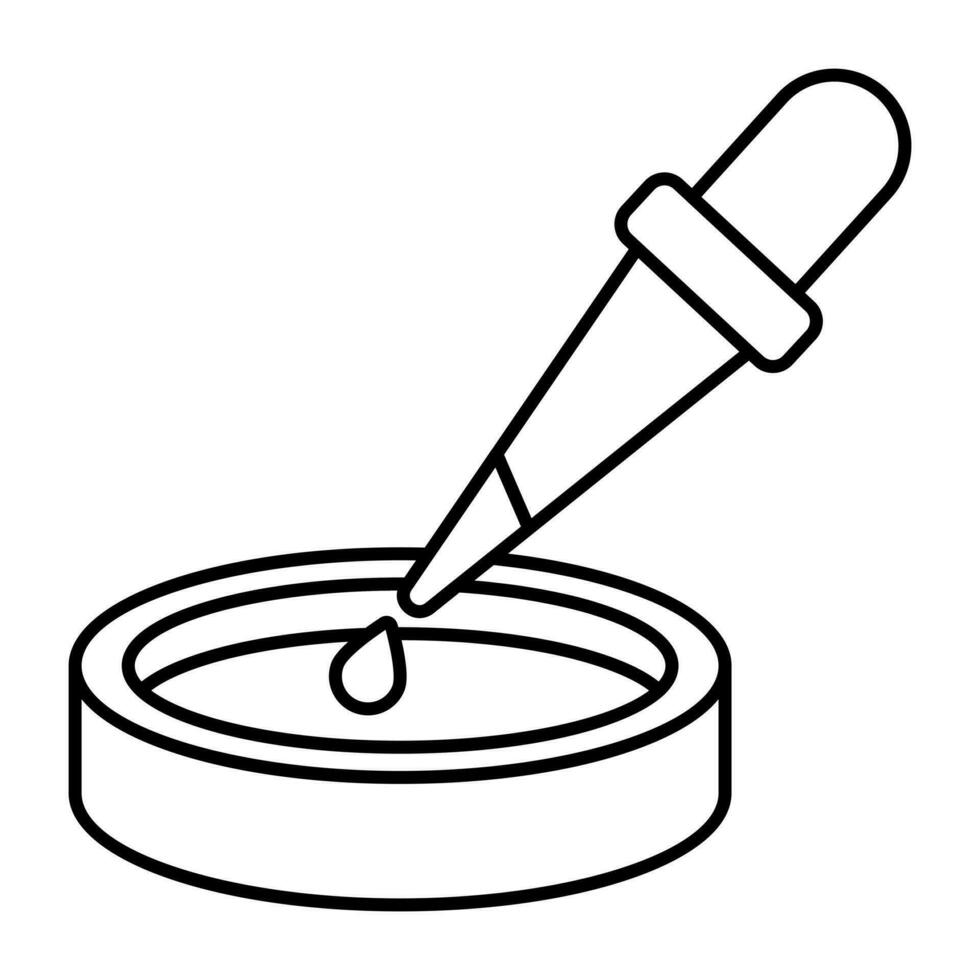 A unique design icon of dropper vector