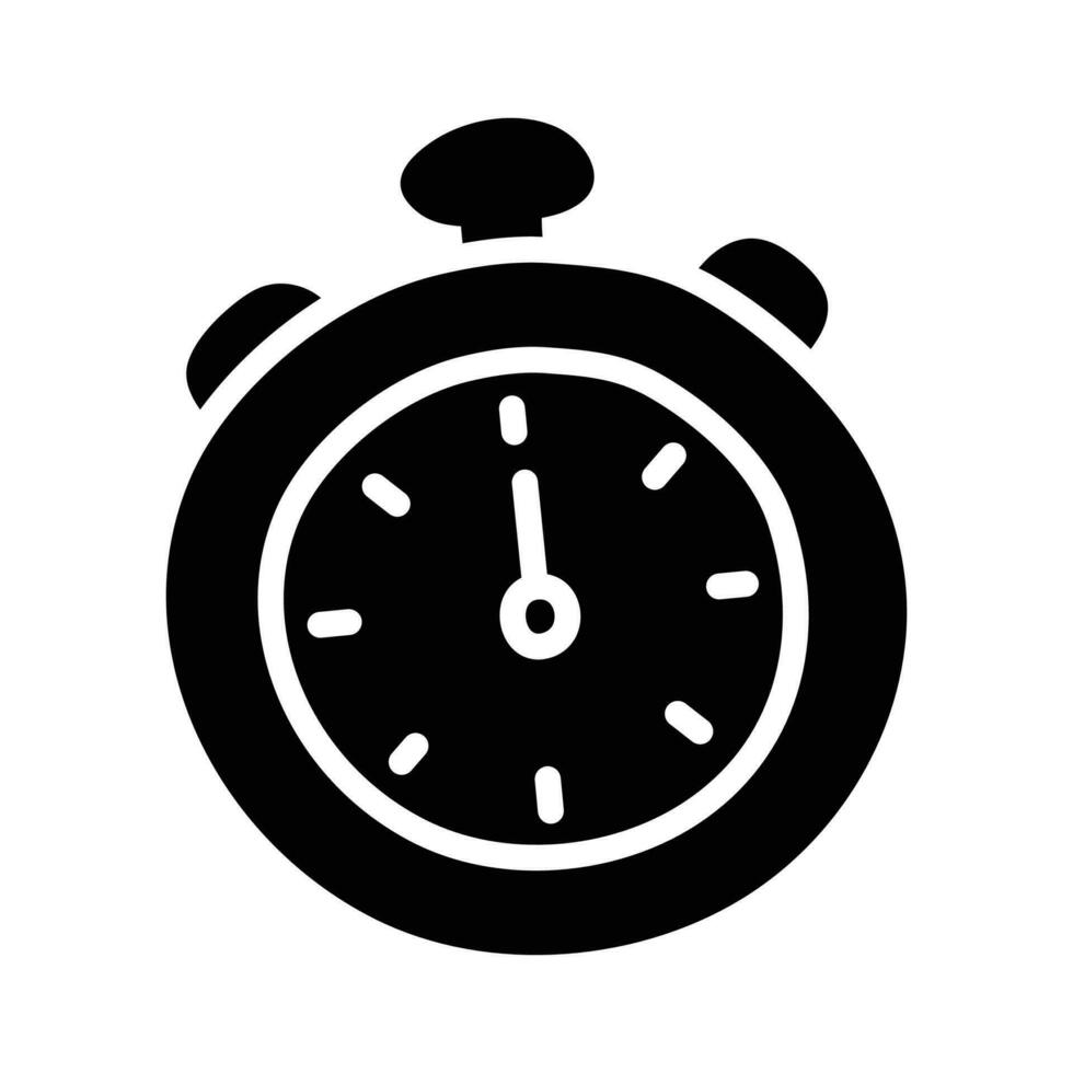 Stopwatch vector solid Icon Design illustration. Olympic Symbol on White background EPS 10 File