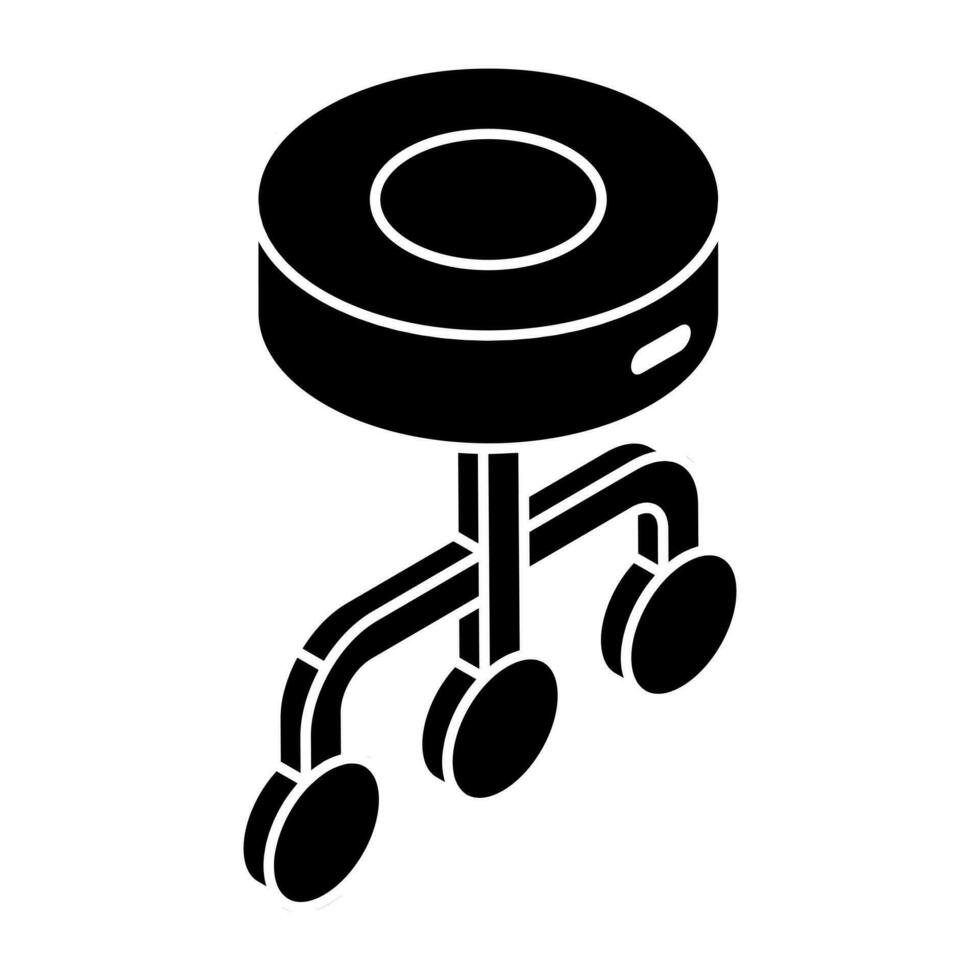 An icon design of db network vector