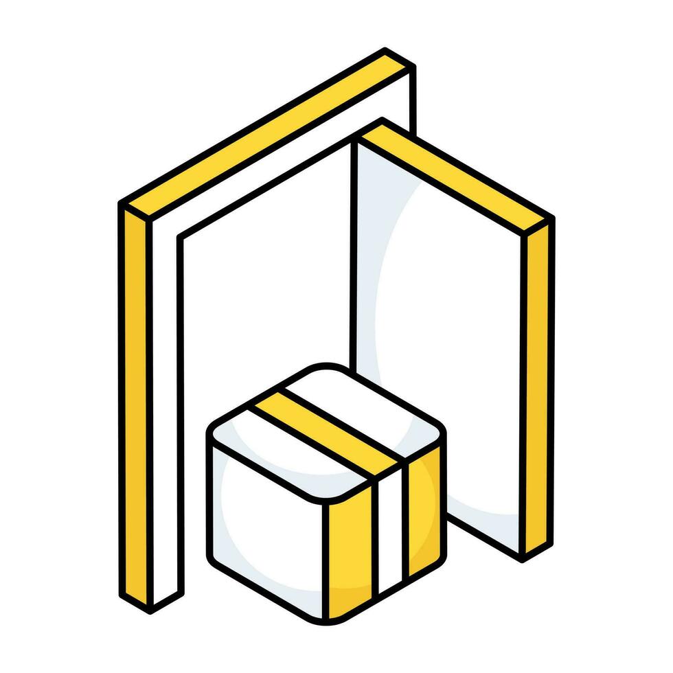 Conceptual design icon of door delivery vector