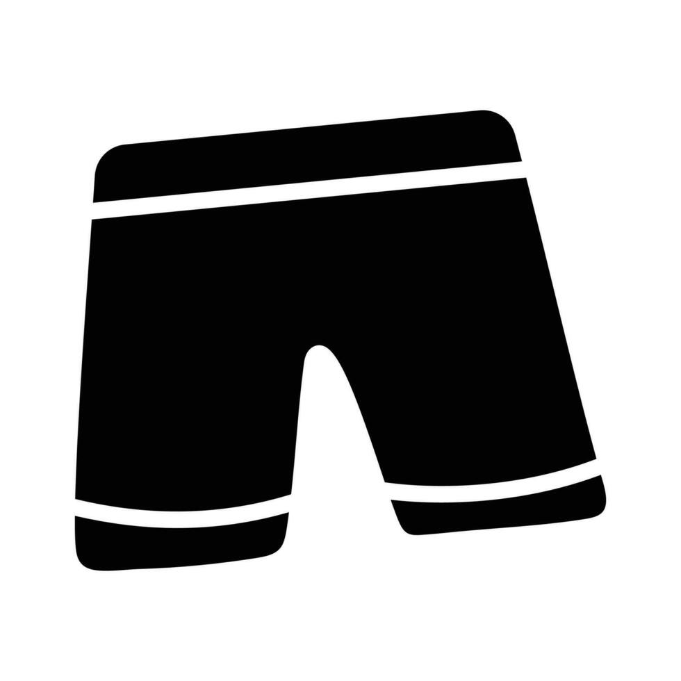 Shorts vector solid Icon Design illustration. Olympic Symbol on White background EPS 10 File