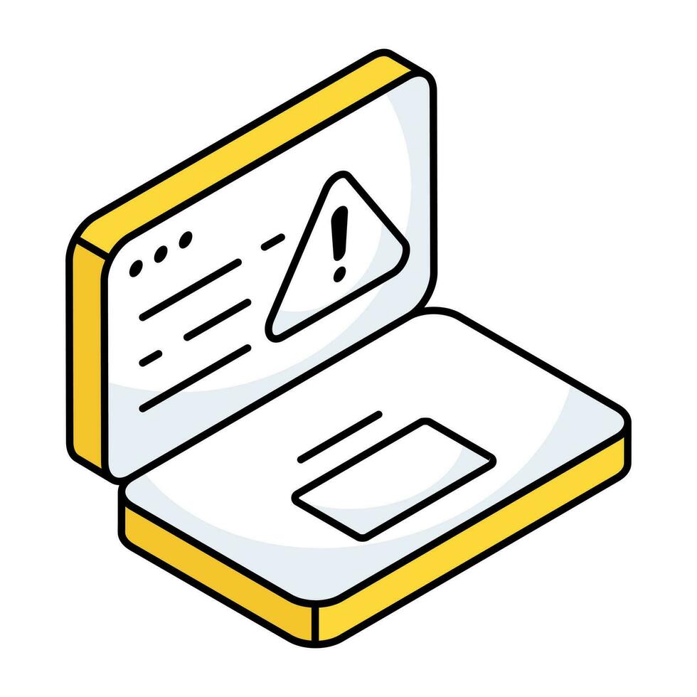 Modern design icon of web error vector