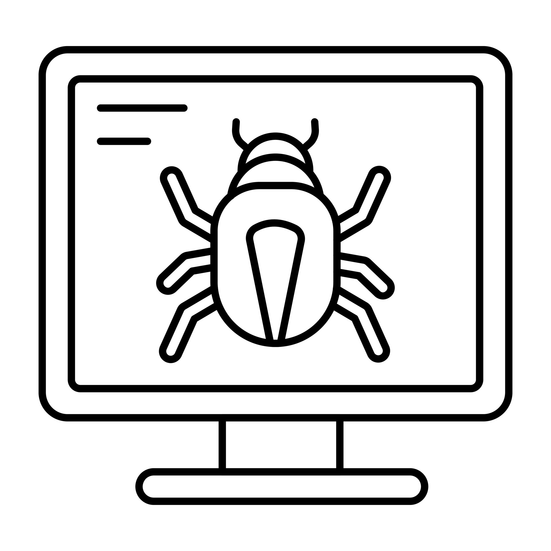 A premium download icon of computer bug 23691107 Vector Art at Vecteezy