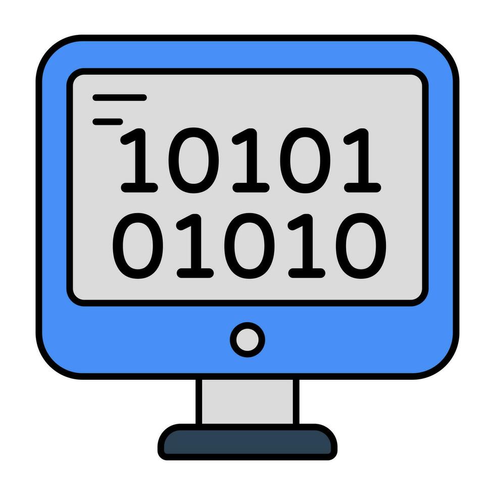 de moda vector diseño de binario código