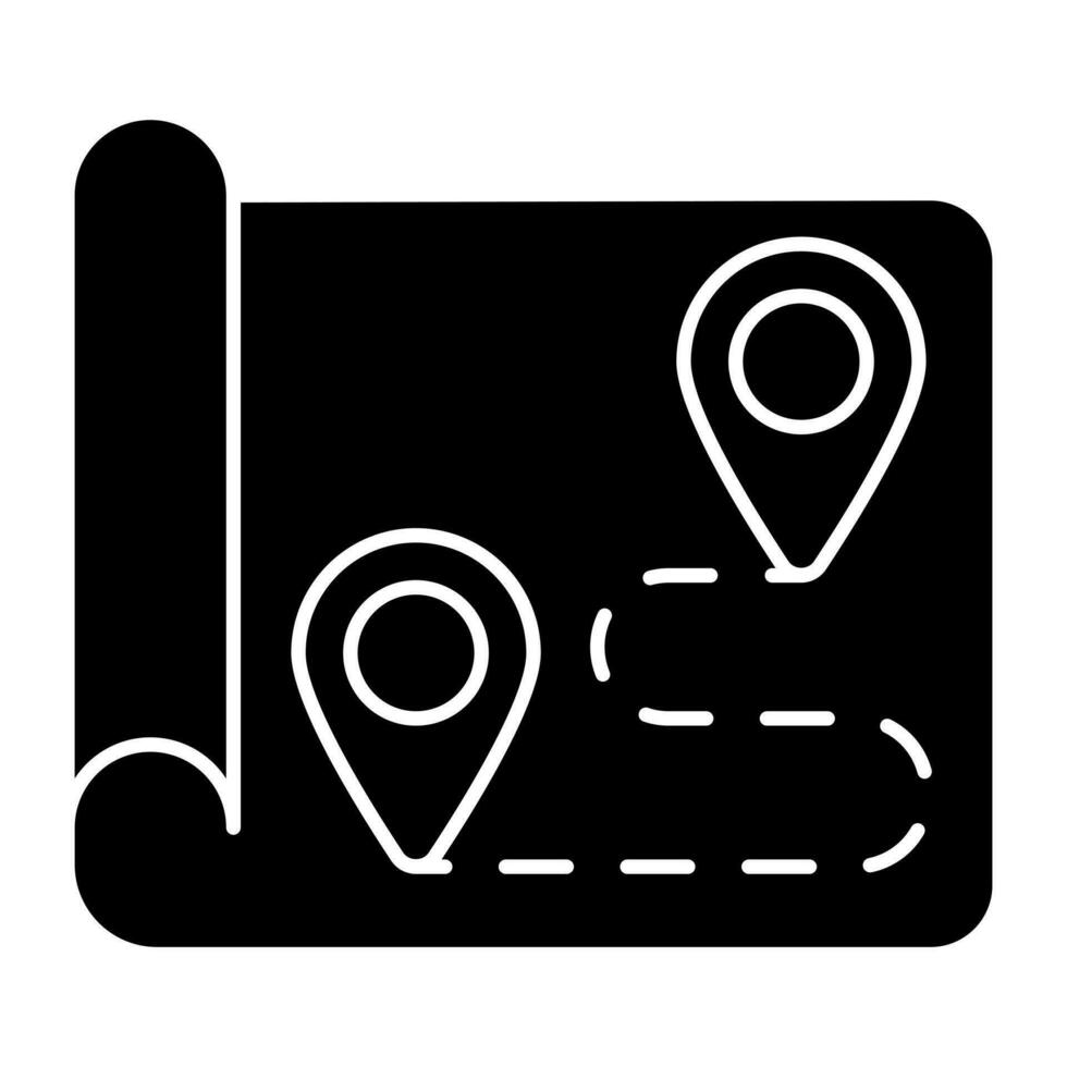 Perfect design icon of route vector