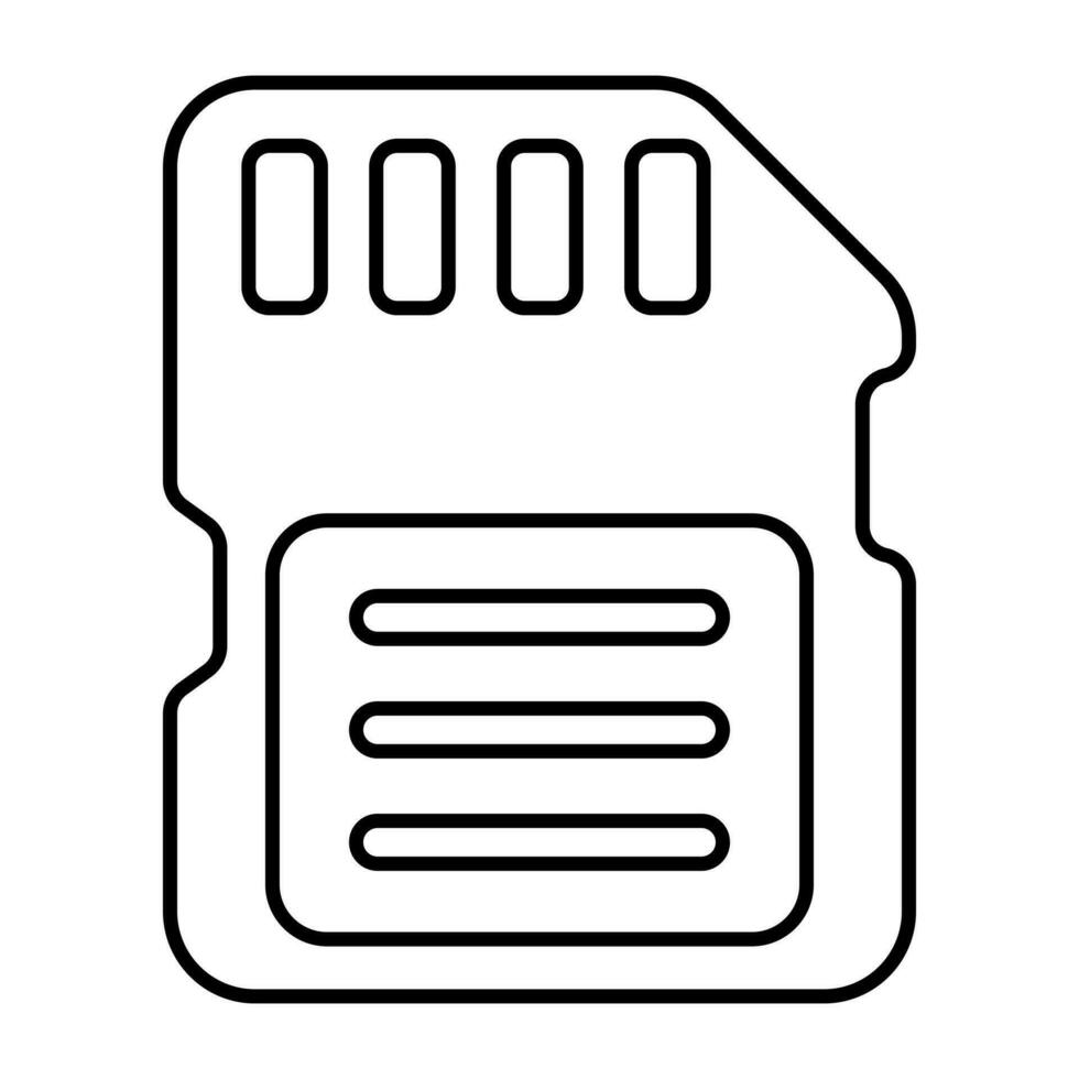 A creative design icon of mobile sim vector