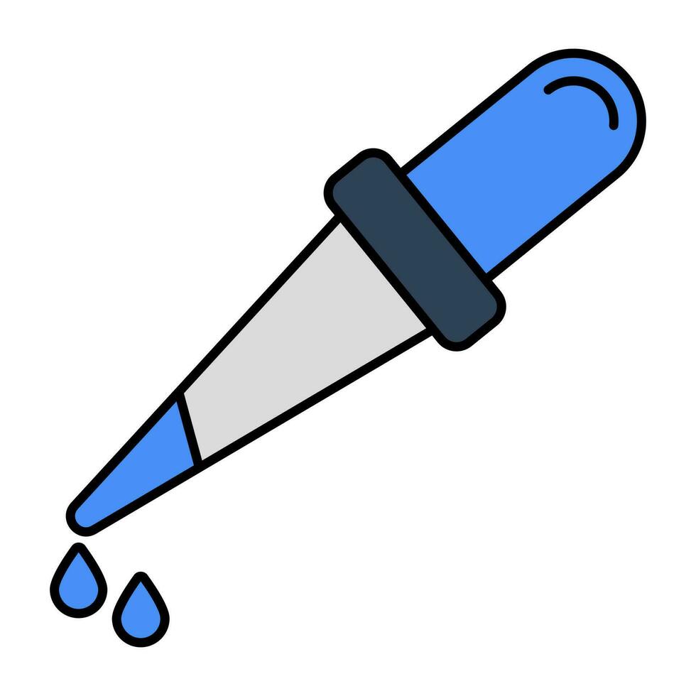 A unique design icon of dropper vector