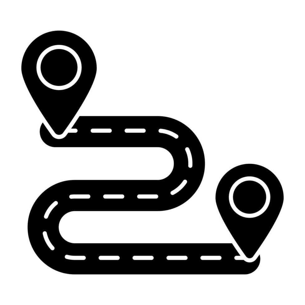 Perfect design icon of route vector