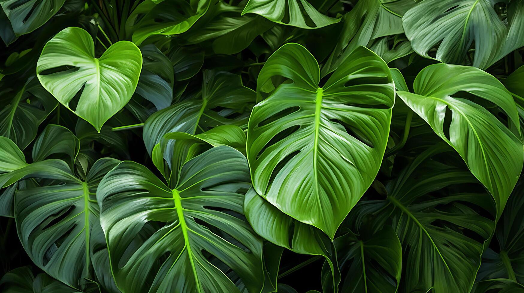 Tropical leaves background. Illustration photo