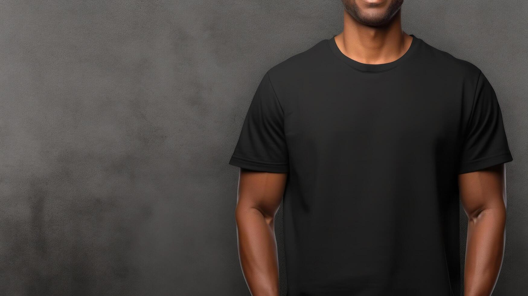 Closeup T-Shirt on men. Illustration photo