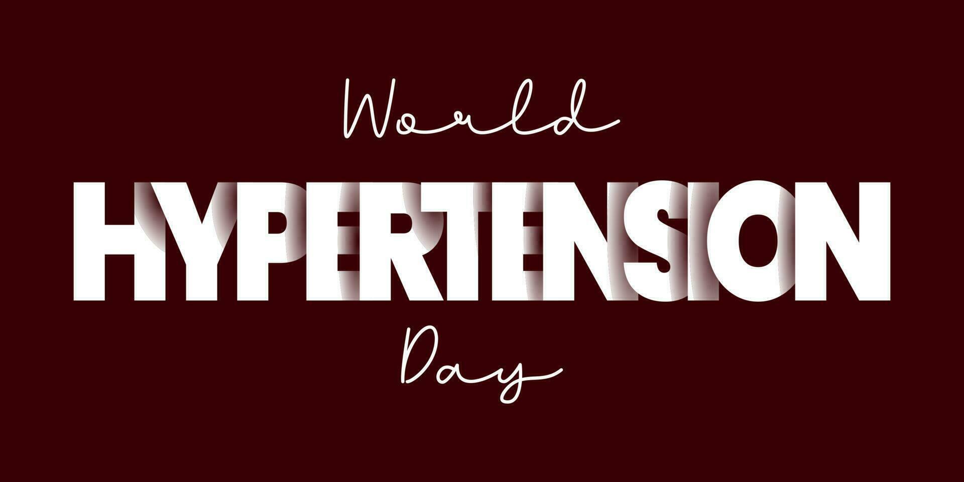 World Hypertension day. 17th May. Hypertension concept. vector illustration. 3D Illustration.
