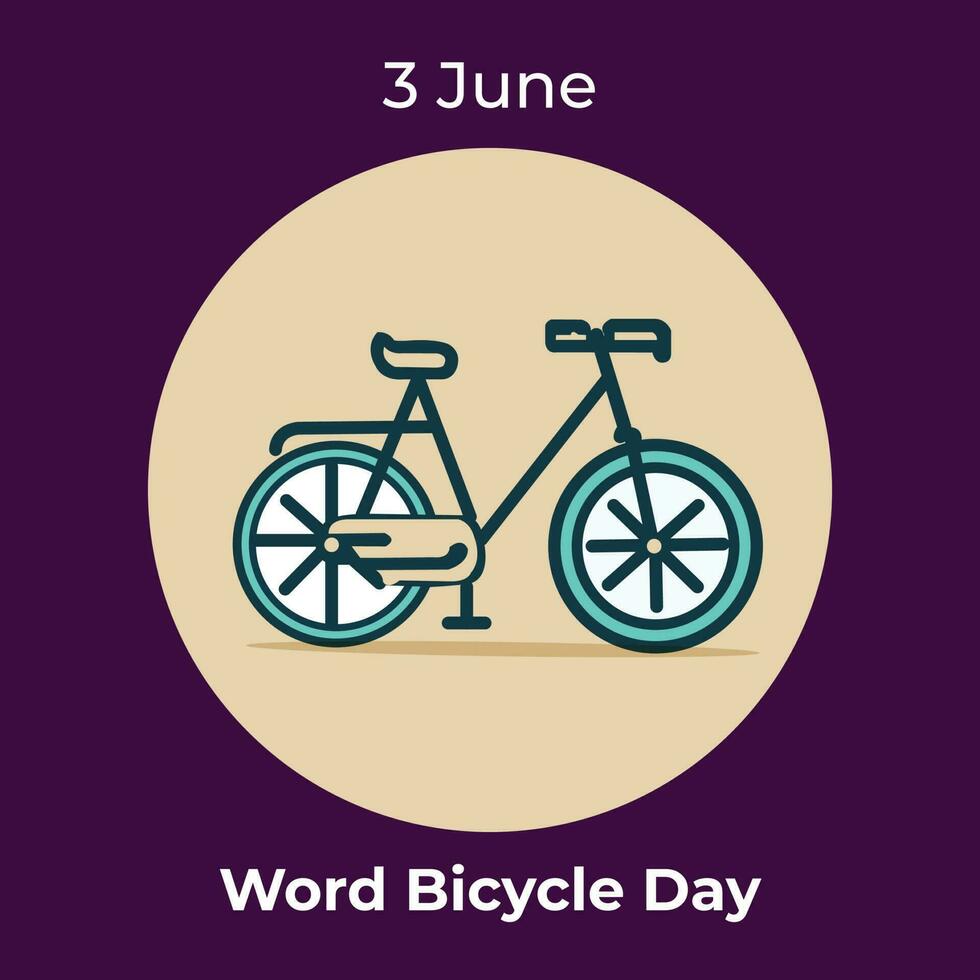 vector flat world bicycle day background