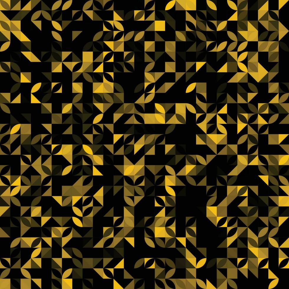 Yellow Black Triangle Pattern vector