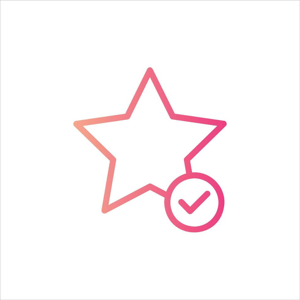 favorite in flat design style vector