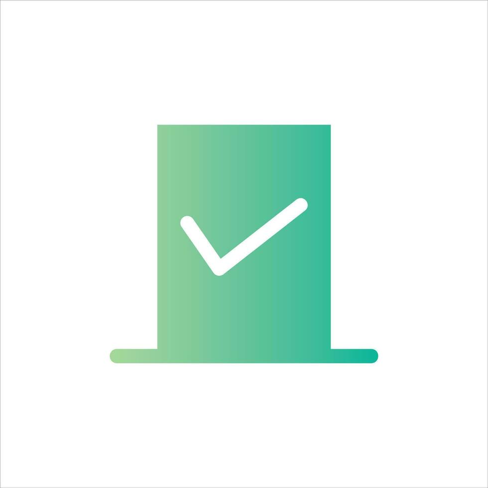 checkmark in flat design style vector