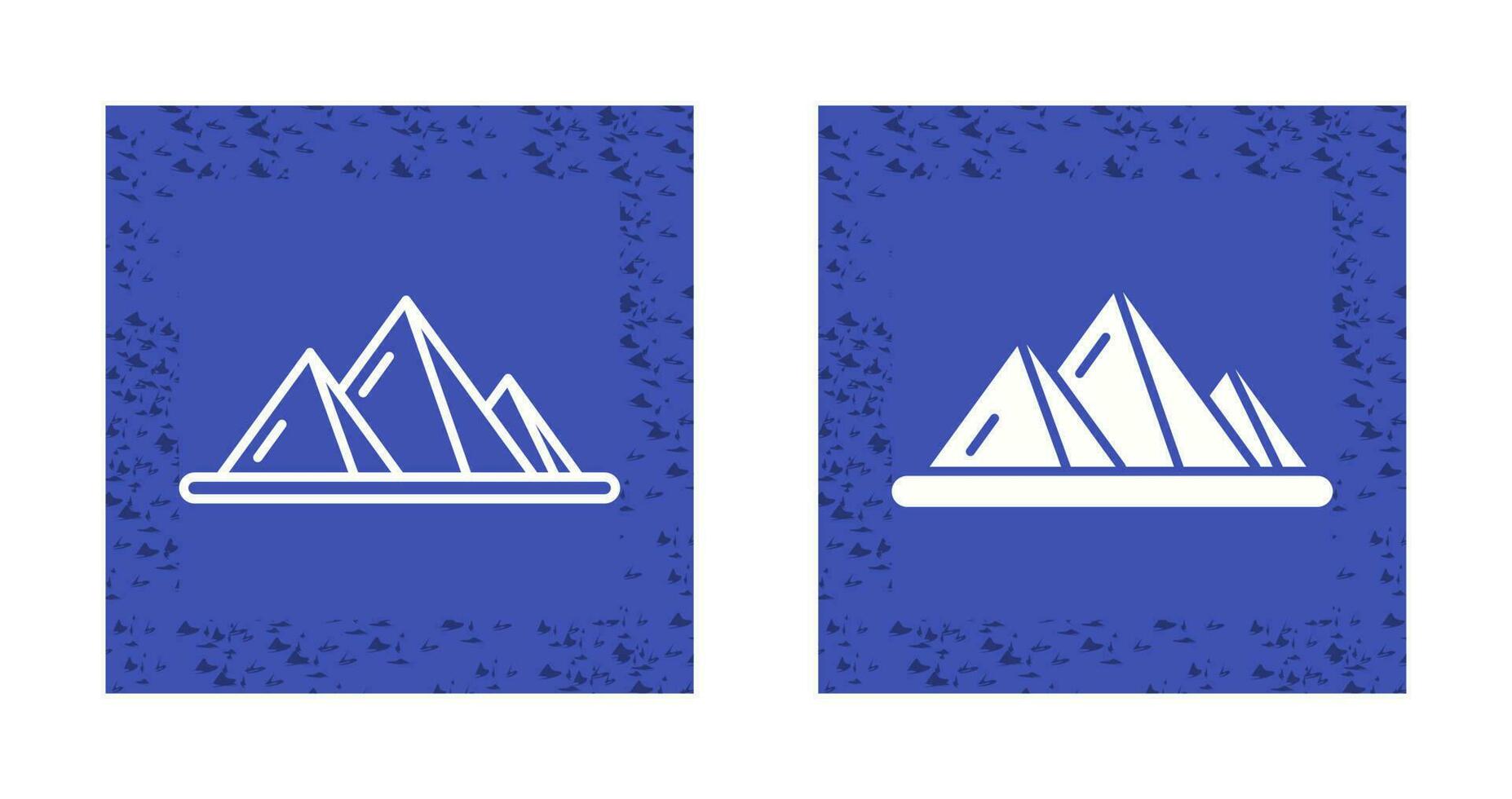 iconos de vector de montaña