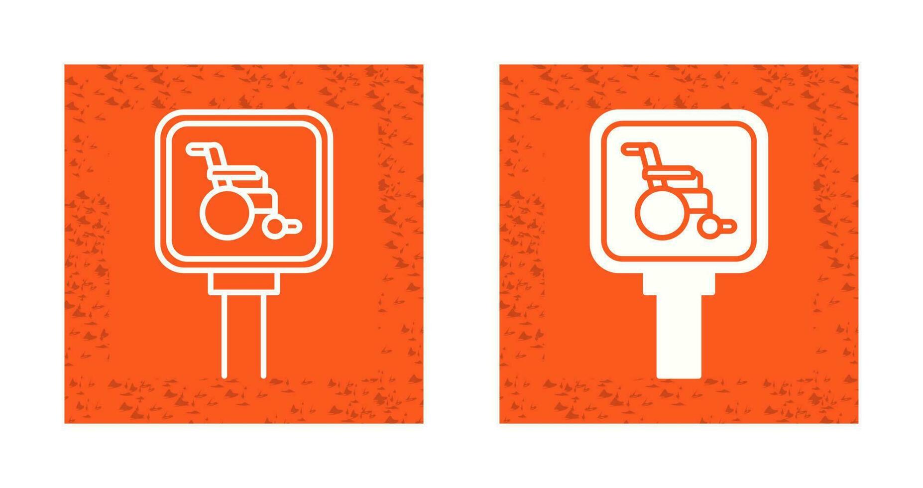 wheel chair vector Icon