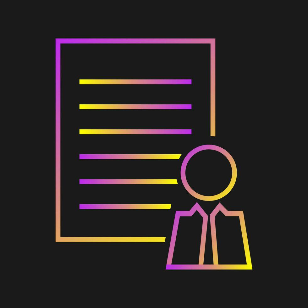 Client Profile Vector Icon